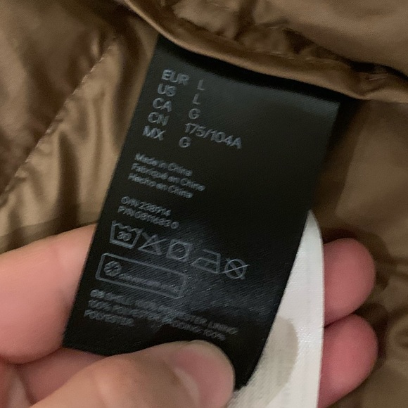 Mens H&M Brown Puffer Coat - Picture 4 of 4